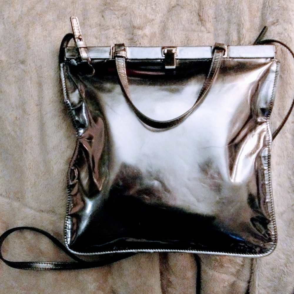 Jil Sander Mirrored clutch